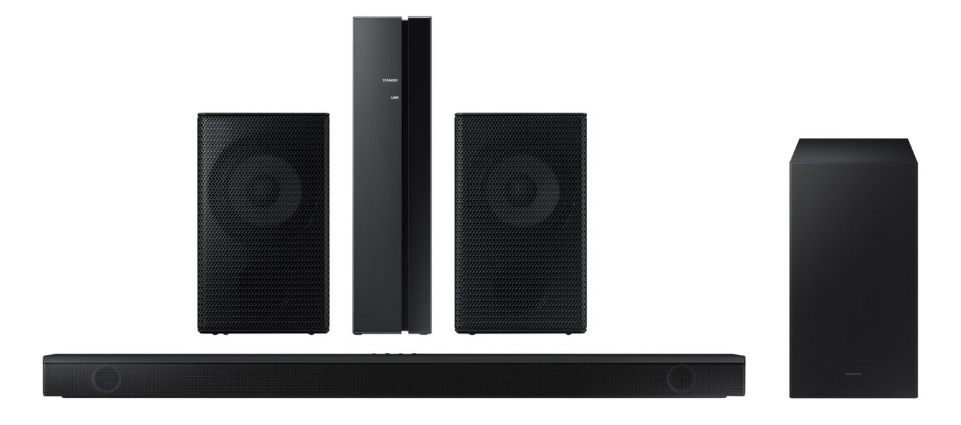 Samsung Soundbar With Wireless Subwoofer And Rear Speaker Kit Hw The Brick