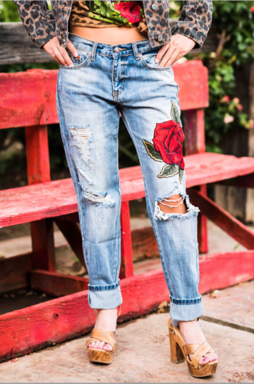 Rodeo Quincy Ella Rose Denim Pant Montana Rustic Accents