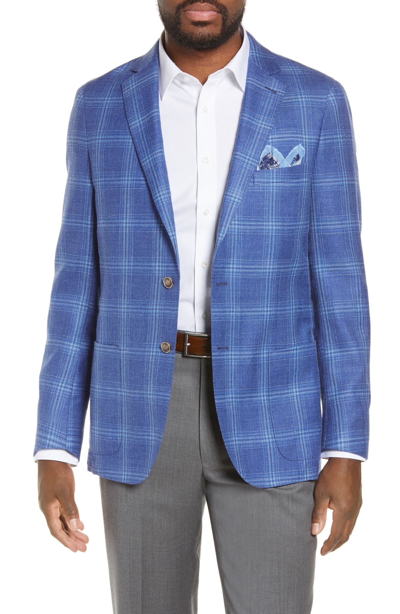 Peter Millar Crown Soft Classic Windowpane Sportcoat Ms19j01 Giovanni S Fine Fashions