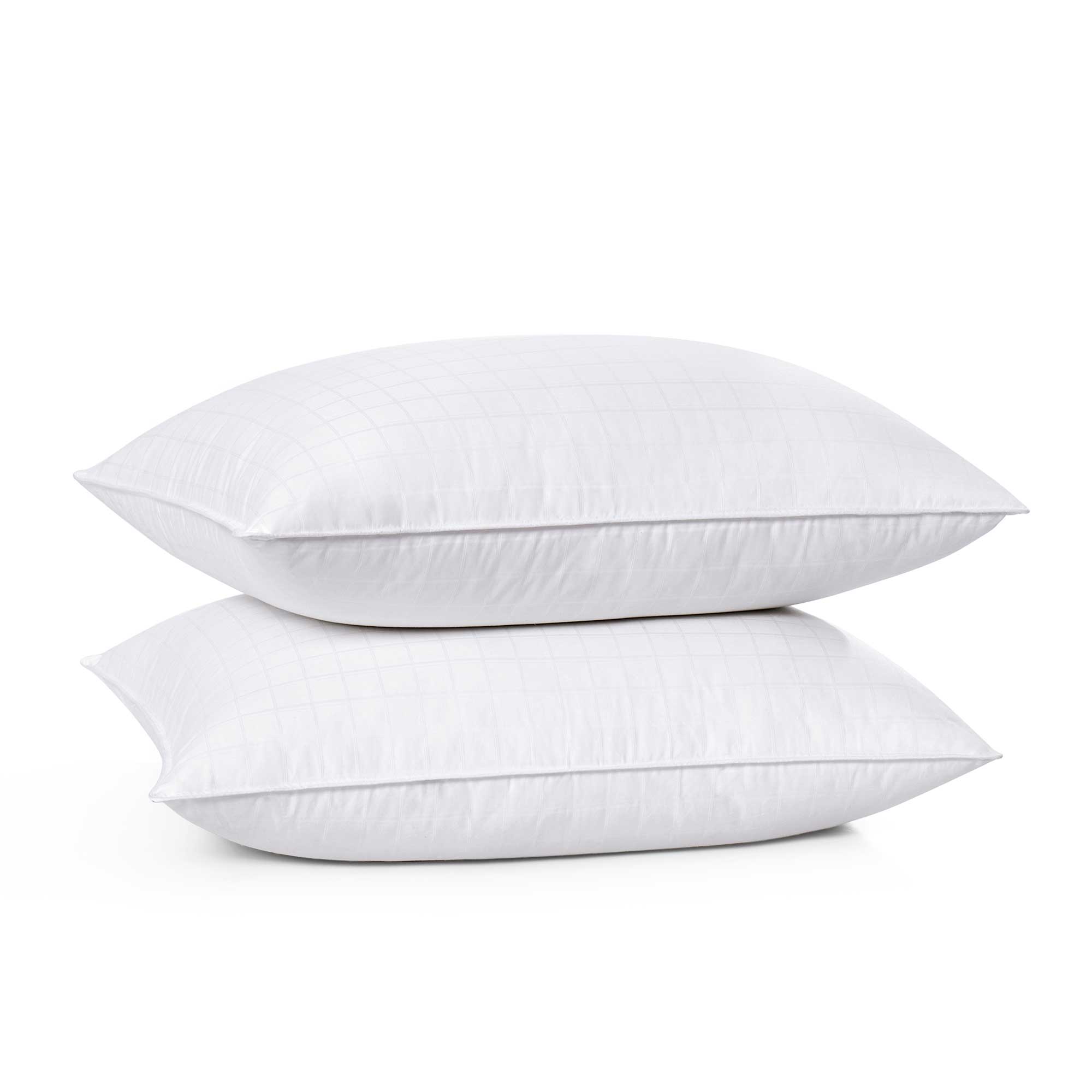 White Duck Down & Feather Pillow Pillows with Soft-Medium Support 2-Pack
