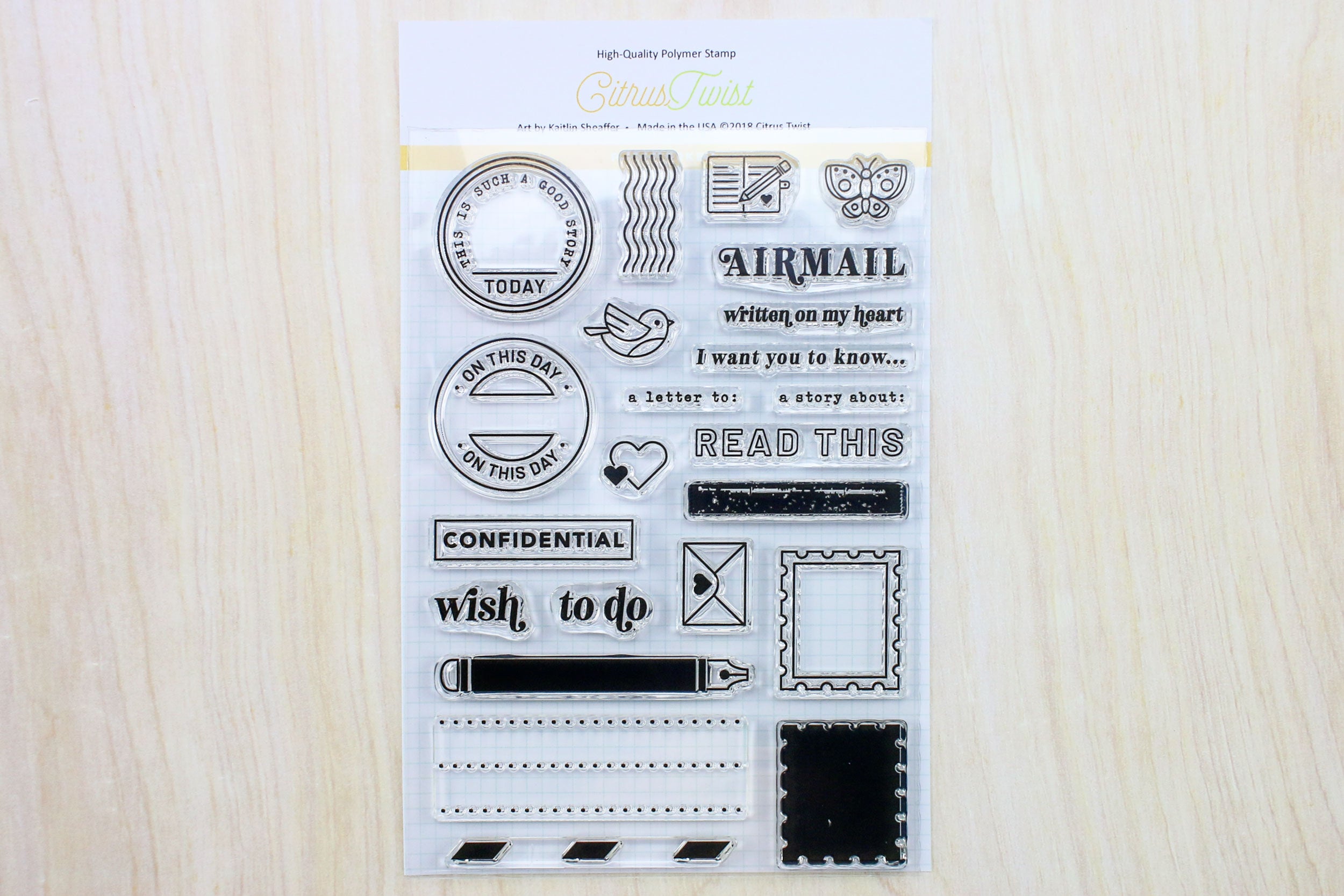 Citrus Twist 4 X 6 Postmarked Stamp Citrus Twist Kits