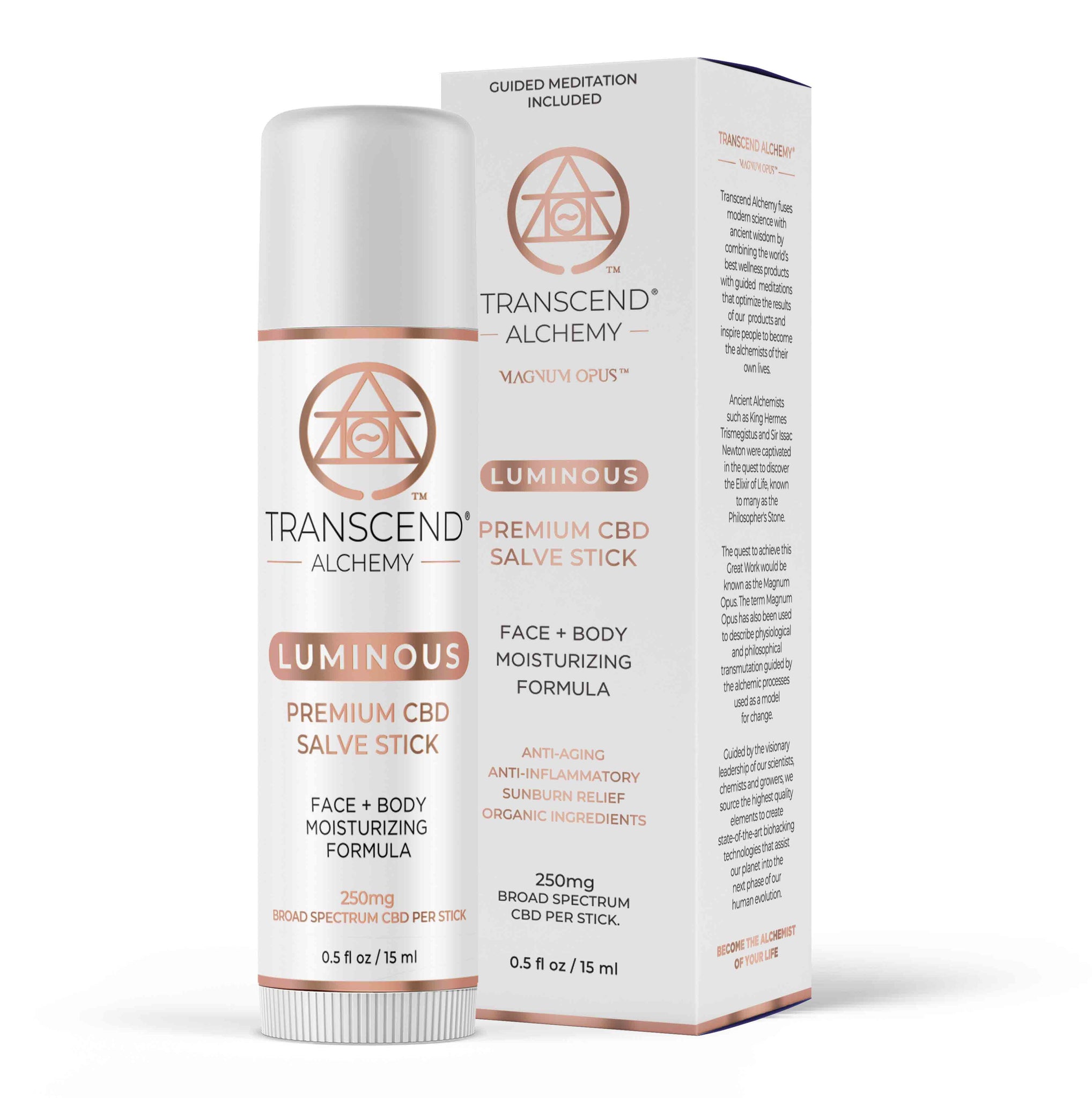 Luminous Hemp Salve Stick Transcend Alchemy