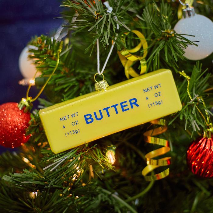 Stick Of Butter Glass Ornament Funny Ornaments Christmas Gifts Always Fits