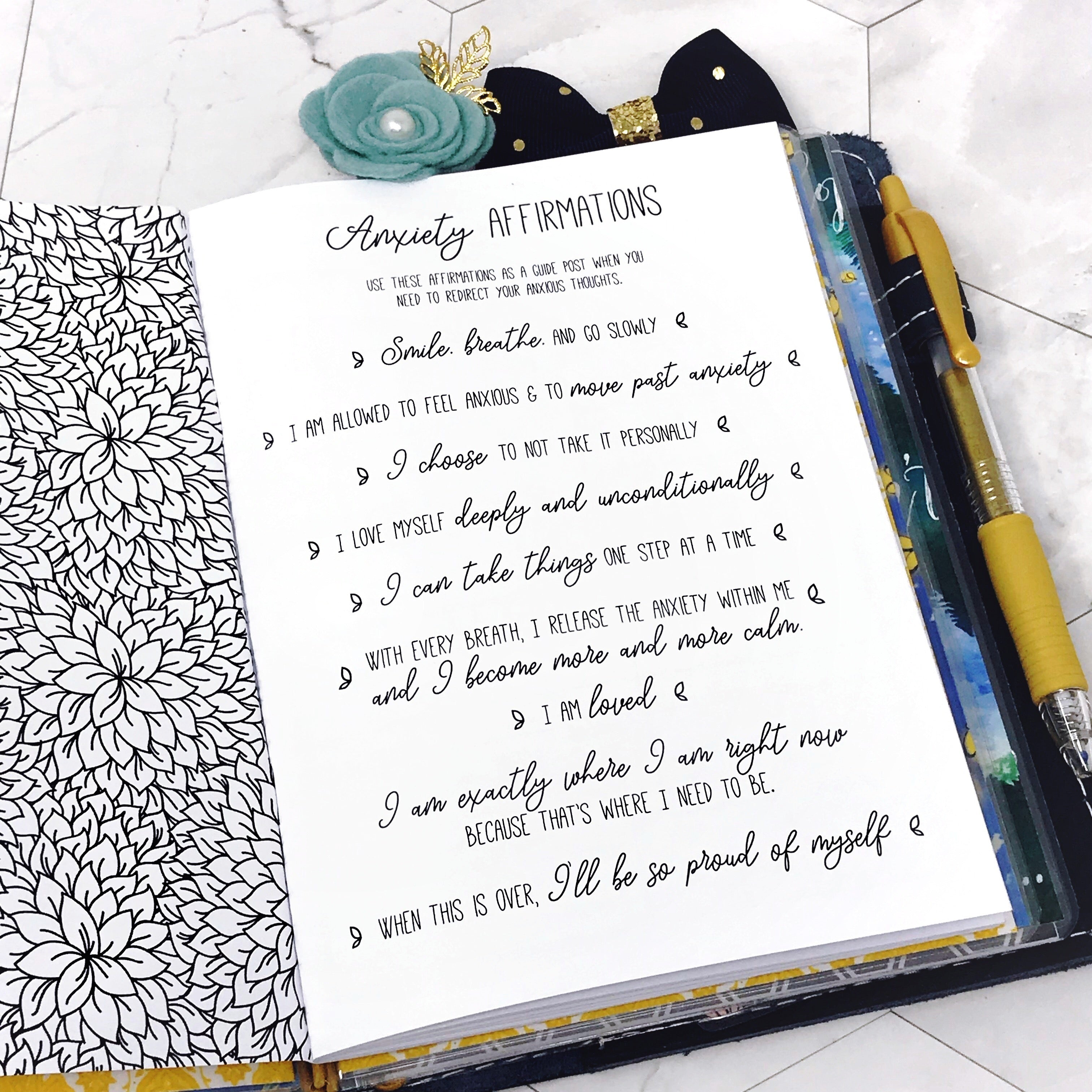 Lpa Inserts Mental Notes Mental Health Journal Planner Fairy Collab Lights Planner Action