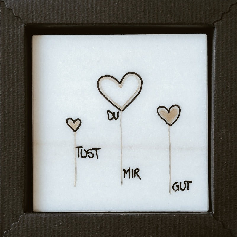 Spruch Auf Laaser Marmortafel Du Tust Mit Gut Klein Venustis