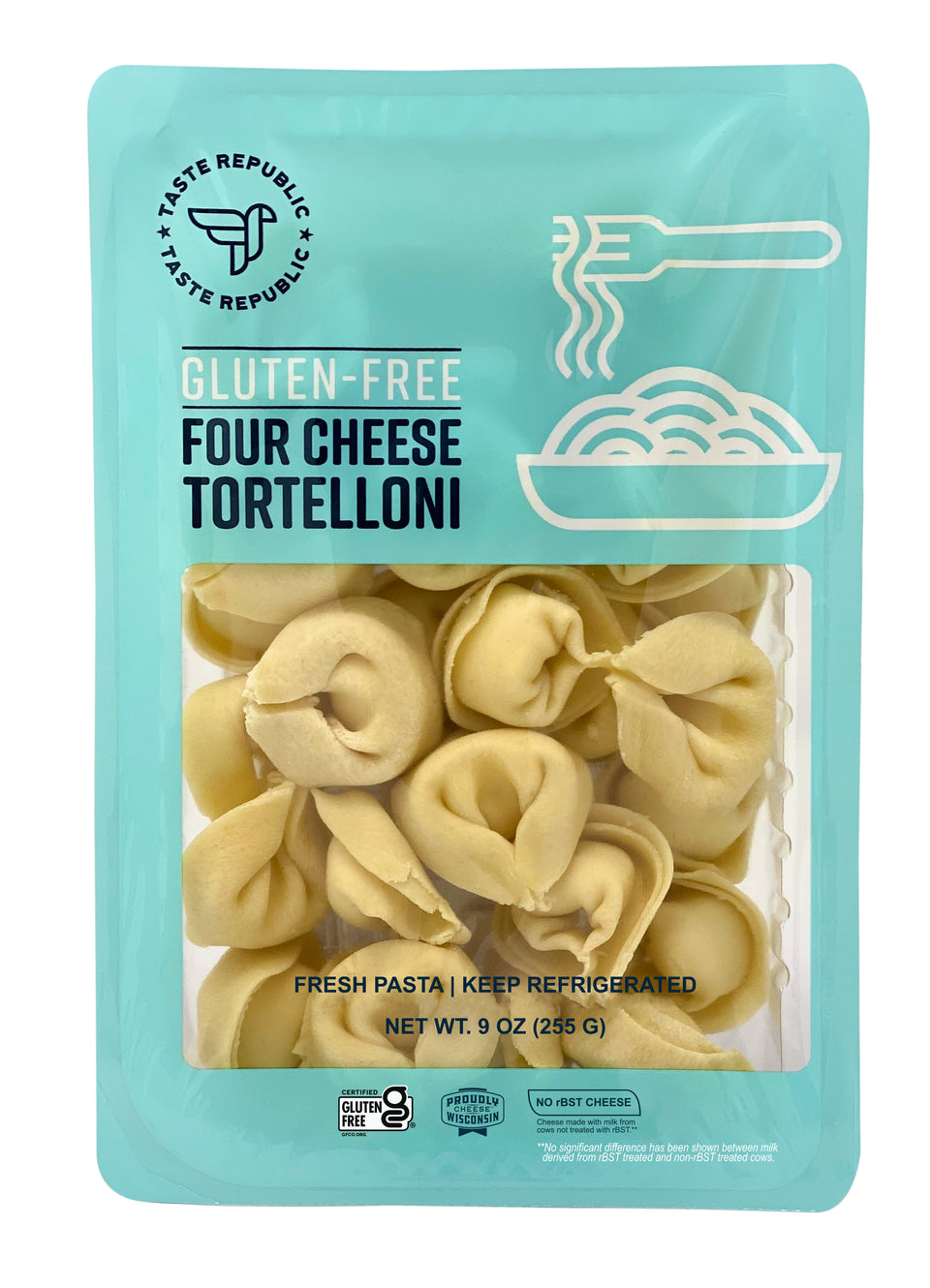 Fresh Gluten Free Four Cheese Tortelloni 6 Pack Taste Republic Gluten Free