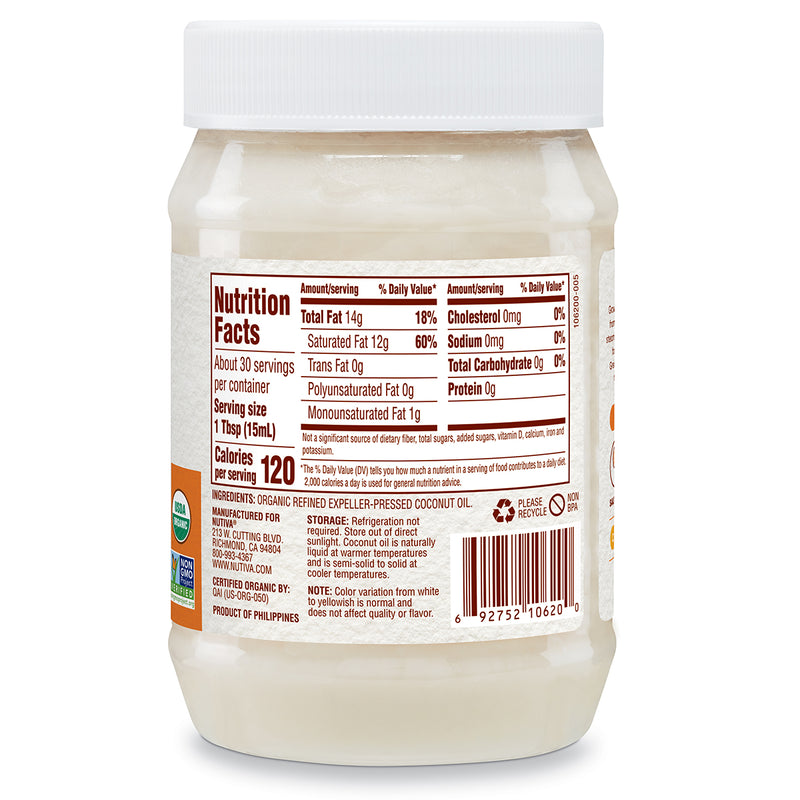 Organic Refined Coconut Oil Nutiva
