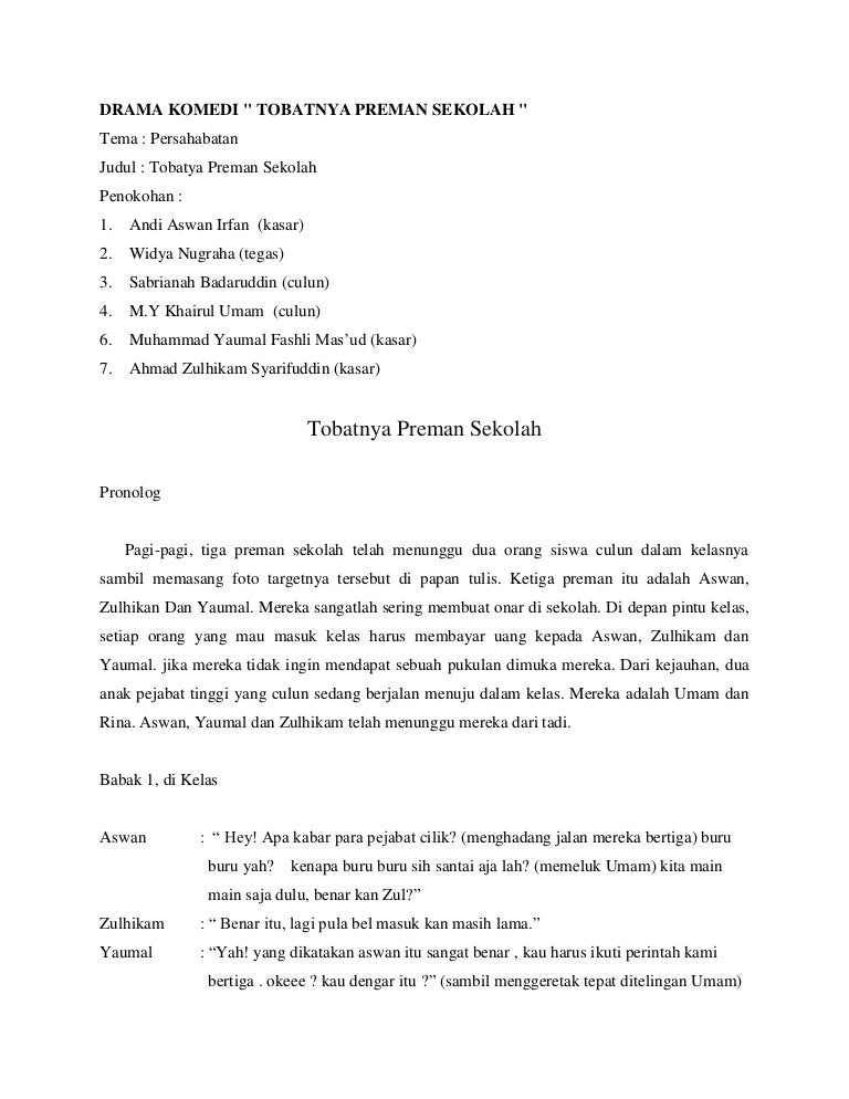 Naskah Drama Bahasa Jawa Lucu 8 Orang