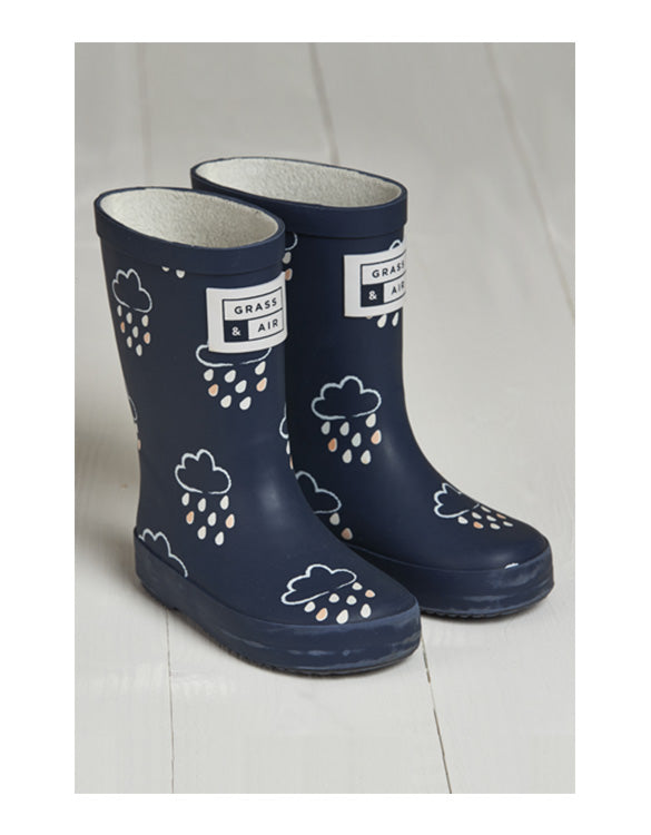Buy Grass Air Infant Wellies Navy At Our Kid