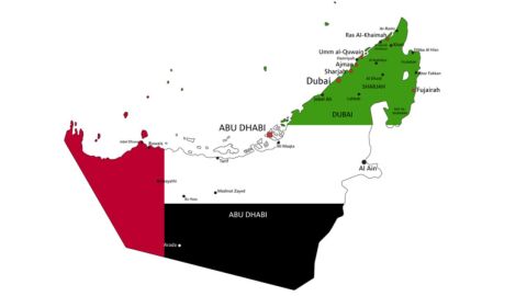 موقع دولة الامارات العربية المتحدة