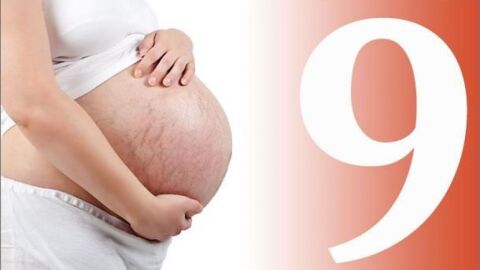 كيف يكون شكل الجنين في الشهر التاسع