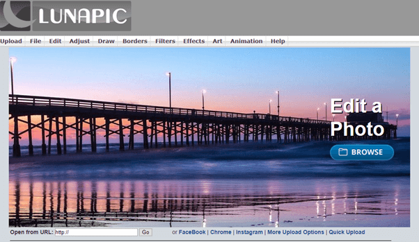 Lunapic- online image editor