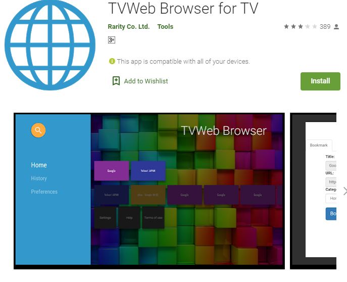 Best Browser for Android TV - Tv Web browser for TV Browser