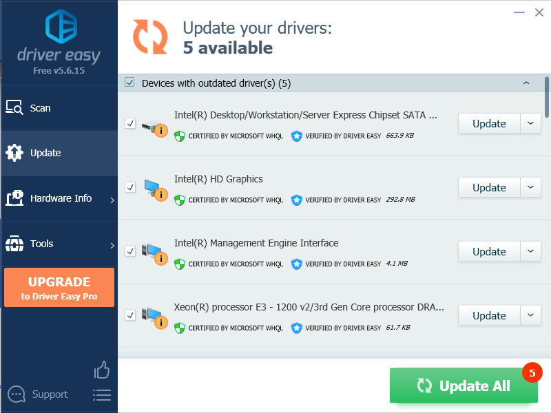 driver easy software to update drivers