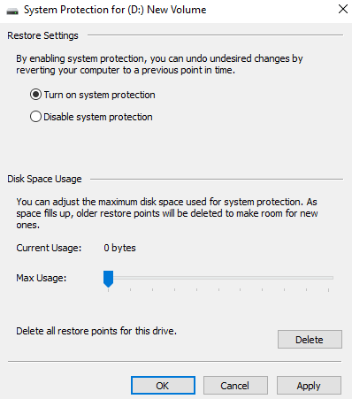 Windows backup image error