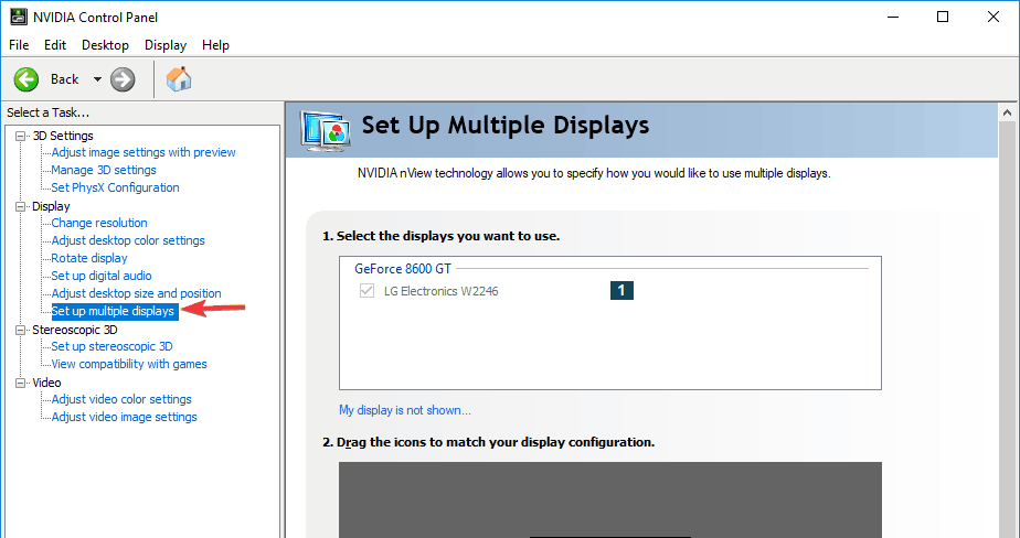 set up multiple displays How to change primary and secondary monitor