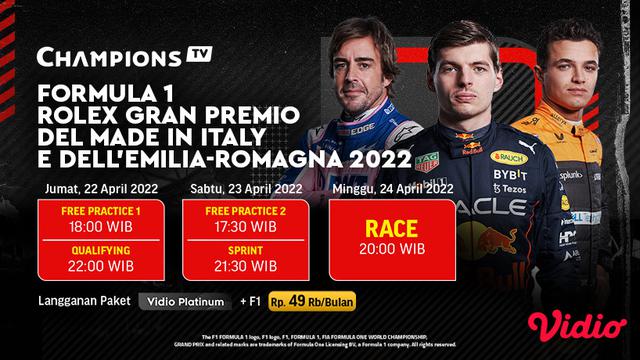 Jangan Lewatkan Keseruan F1 Gp Emilia Romagna 2022 Live Streaming Di Vidio Bola Liputan6 Com