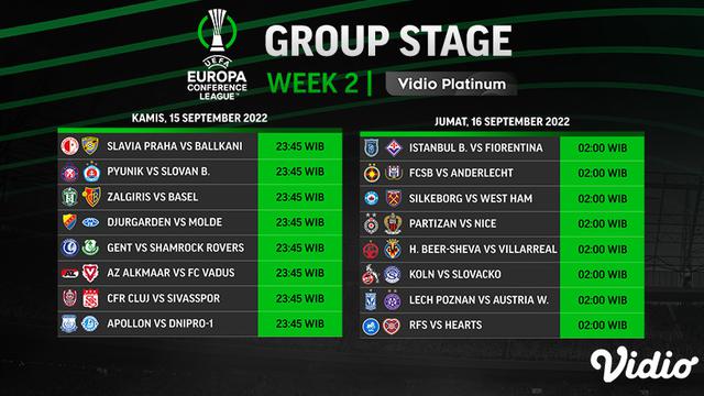 Link Live Streaming Matchday 2 Uefa Conference League Di Vidio 15 16 Desember 2022 Bola Liputan6 Com