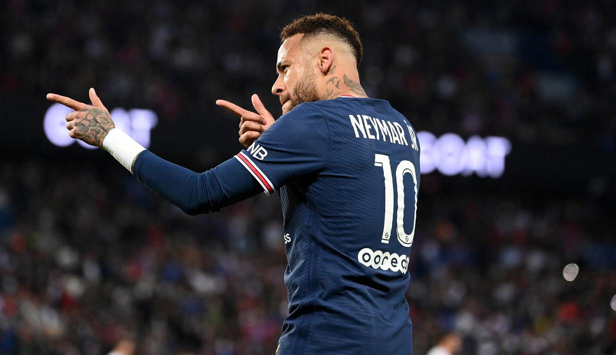 Foto Aksi Neymar Dan Mbappe Jadi Penentu Kemenangan Atas Marseille Psg Makin Dekati Gelar Ligue 1 2021 2022 Dunia Bola Com