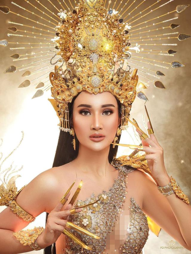 6 Pesona Bella Aprilia Pakai Kostum Nasional Untuk Miss Intercontinental 2020 Menawan Hot Liputan6 Com
