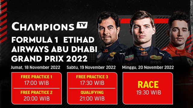 Jadwal Dan Live Streaming F1 Gp Abu Dhabi 2022 Di Vidio 18 20 November 2022 Ragam Bola Com