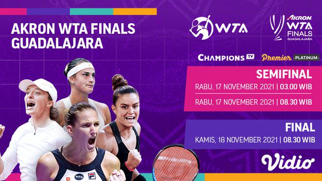 Jadwal Dan Live Streaming Wta Finals Guadalajara Pekan Ini Di Vidio 17 Dan 18 November 2021 Ragam Bola Com