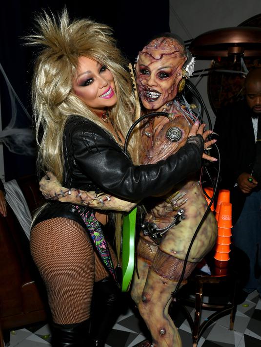 Foto Model Cantik Heidi Klum Tampil Seram Di Pesta Halloween 2019 Foto Liputan6 Com