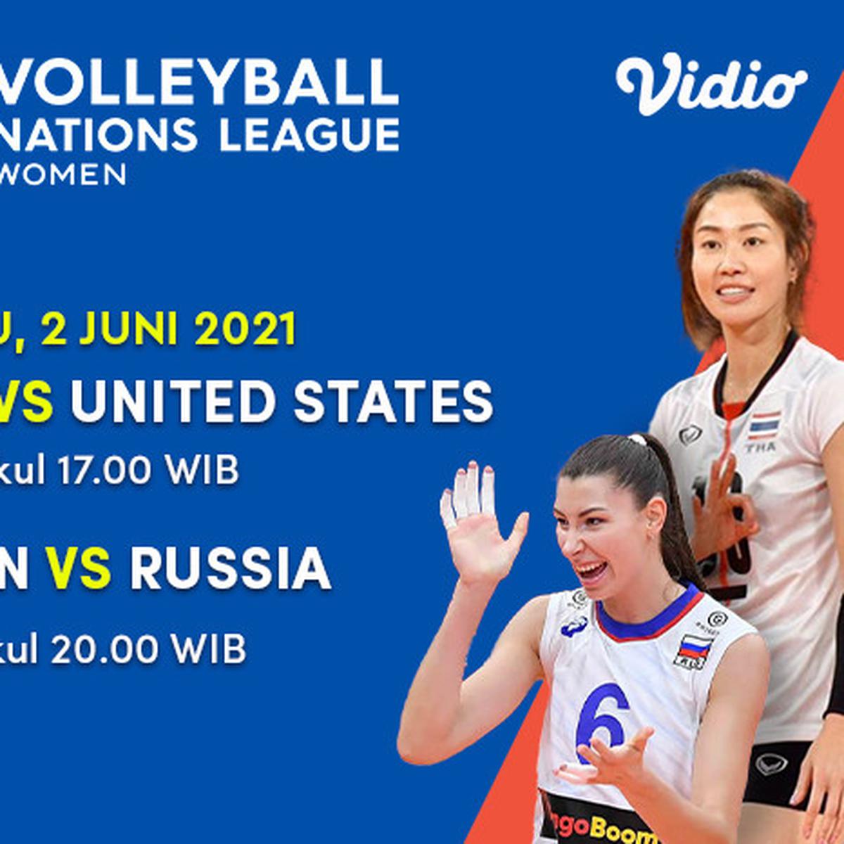 Jadwal Dan Streaming Big Match Volleyball Nations League 2021 Hari Ini Rabu 2 Juni 2021 Bola Liputan6 Com