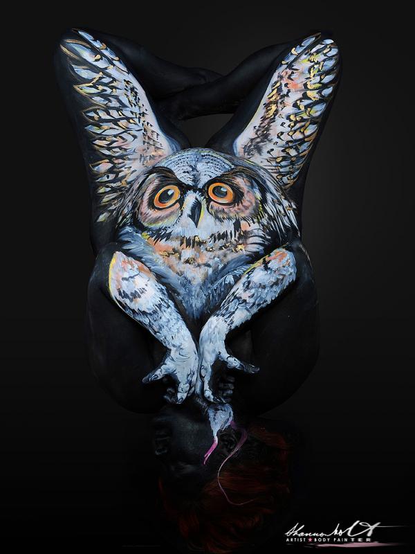 8 Lukisan Tubuh Keren Bertema Hewan Global Liputan6 Com - Contoh lukisan burung hantu #contoh #lukisan #burung #hantu 8 Lukisan Tubuh Keren Bertema Hewan Global Liputan6 Com, Contoh lukisan burung hantu
