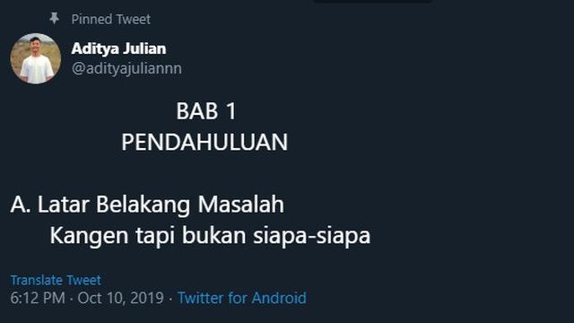 kata kata galau twitter terbaru