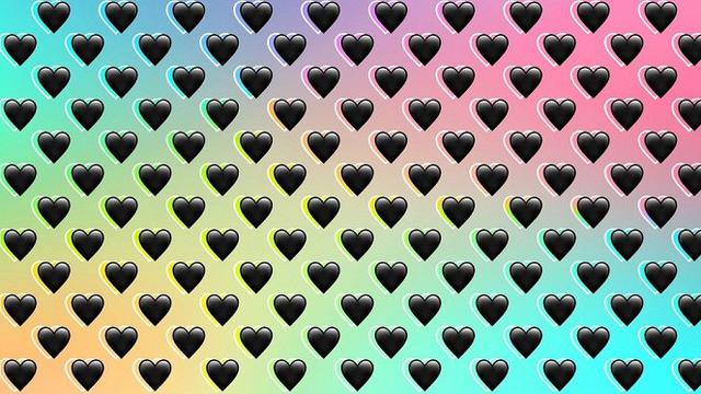 Emoji Wallpaper Emoji Iphone Love Latar Hitam