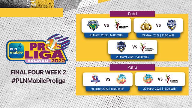Link Live Streaming Proliga 2022 Final Four Seri Kedua 18 20 Maret Di Vidio Bola Liputan6 Com