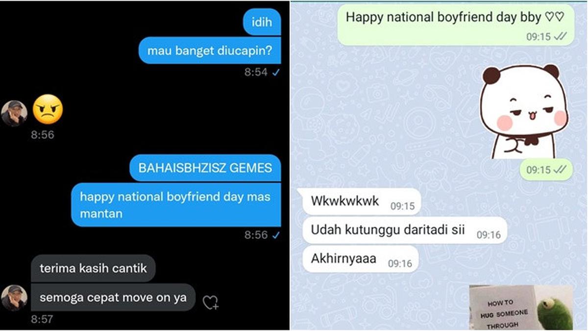 6 Balasan Chat Ucapan Happy National Boyfriend Day Dari Pacar Ini Bikin Senyum Hot Liputan6 Com