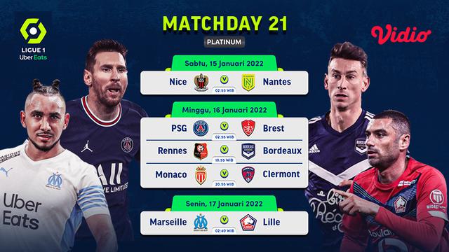 Link Live Streaming Liga Prancis 2021 2022 Matchday 21 Di Vidio Pekan Ini Ragam Bola Com