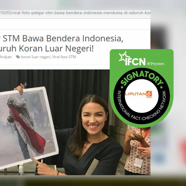 Gambar Orang Memegang Bendera Indonesia Kartun