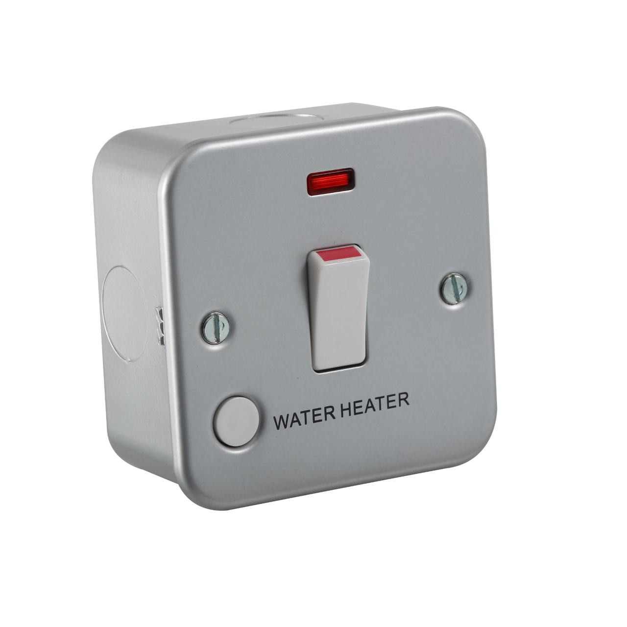 Metal Clad 20a 1g Dp Switch With Neon And Flex Outlet Water Heater