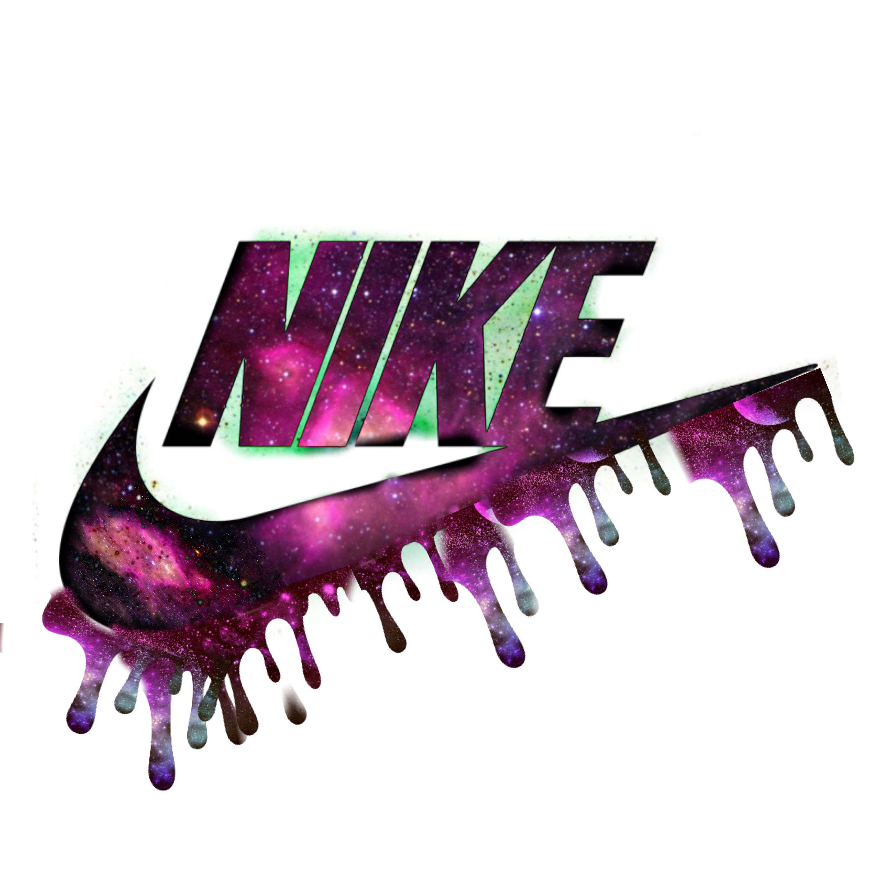dripping nike logo