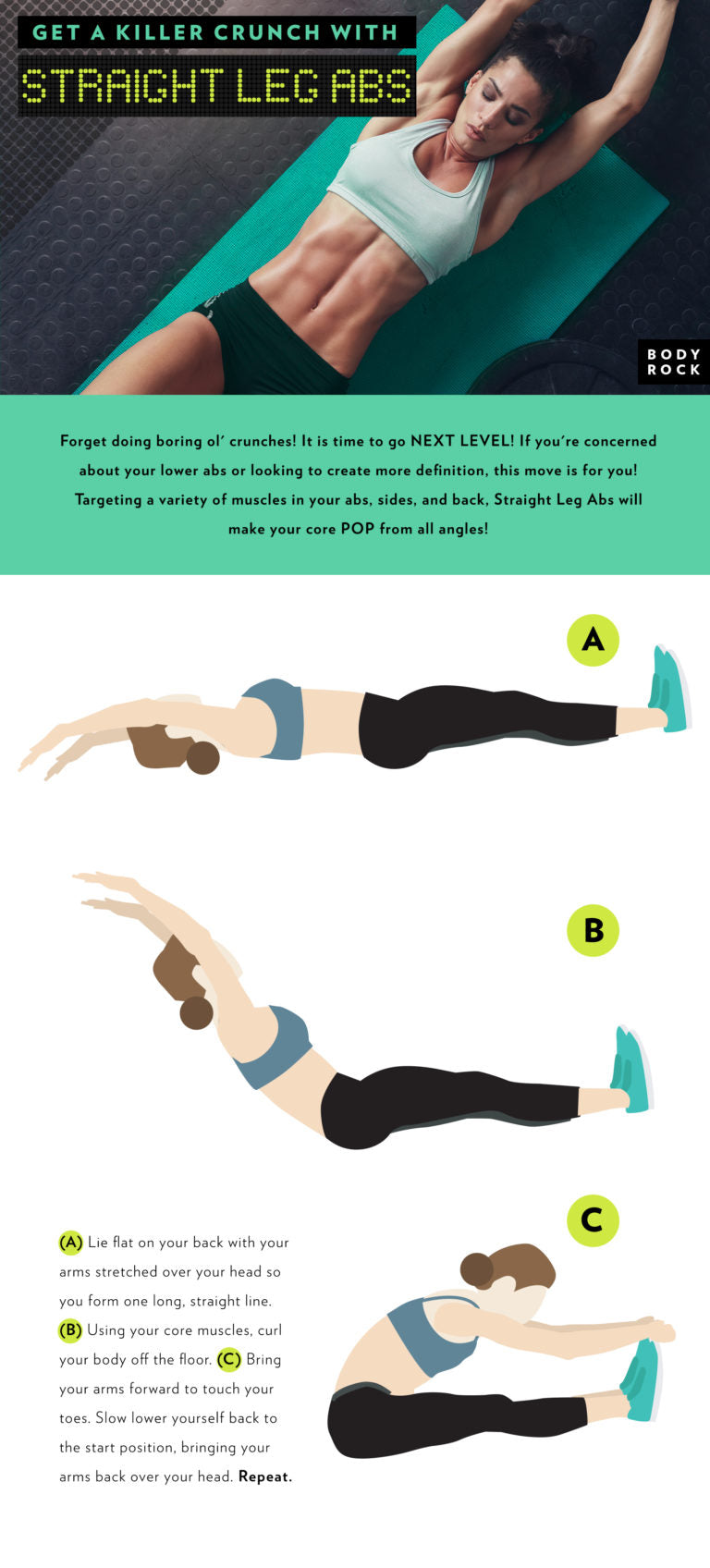 Get A Killer Crunch With Straight Leg Abs Bodyrock