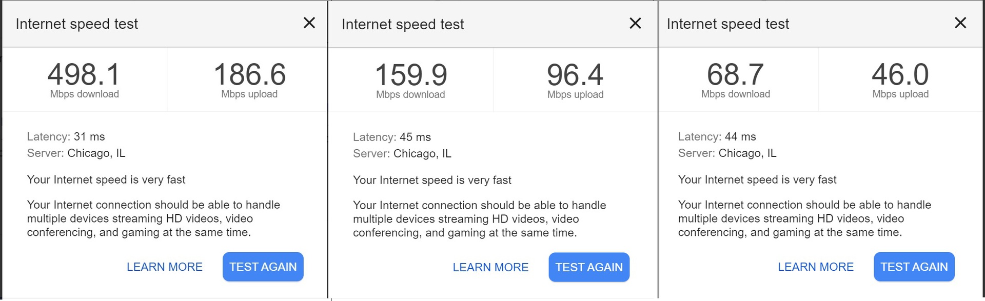 nest wifi speeds