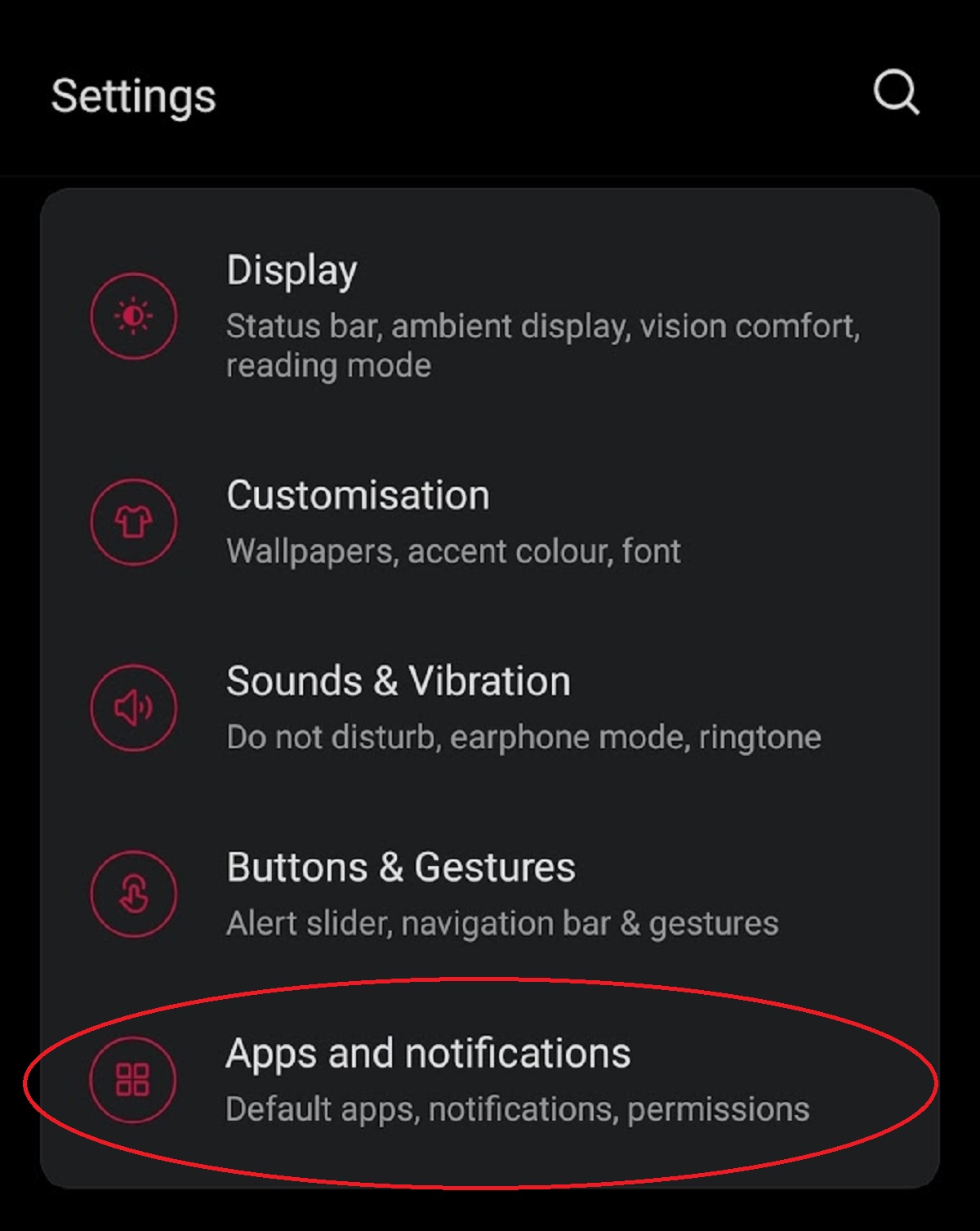 Disable data on mobile android device Step 1