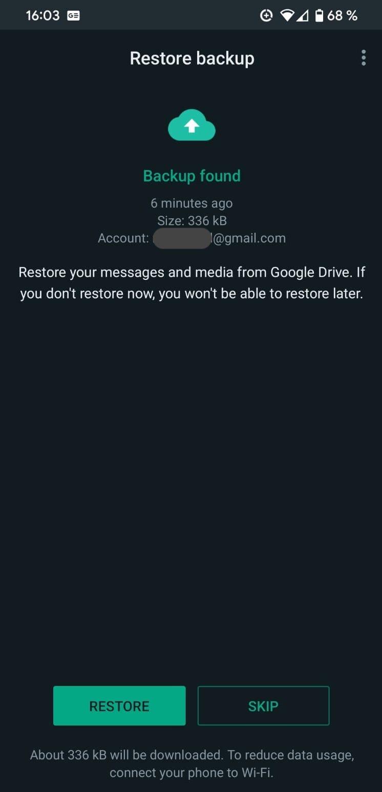 whatsapp android gdrive archive detected1