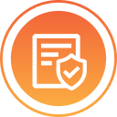 data protection - round icon