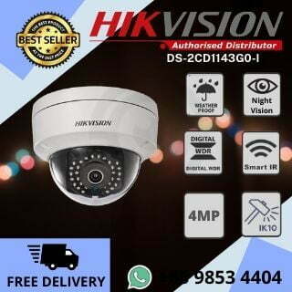 Hikvision 4MP Camera DS-2CD1143G0-I 4MP IP Dome Camera Night Vision Smart IR IP67 2.8mm Onvif Protocol