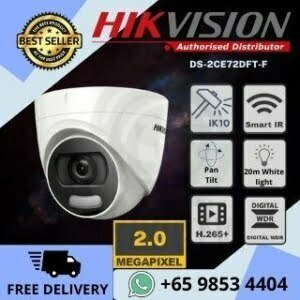 Hikvision CCTV Camera DS-2CE72DFT-F ColorVu DOME Night Vision 1080P Smart IR 20m IP67