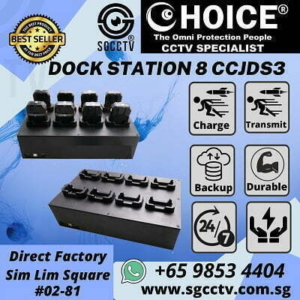 DOCK STATION CHARGING CCJDS3 8 Ports BODY WORN CAMERA POLICE BODY WORN DIGITAL EVIDENCE MANAGEMENT SYSTEM DEMS SOFTWARE PRODUCTIVITY NO MESSY CABLING