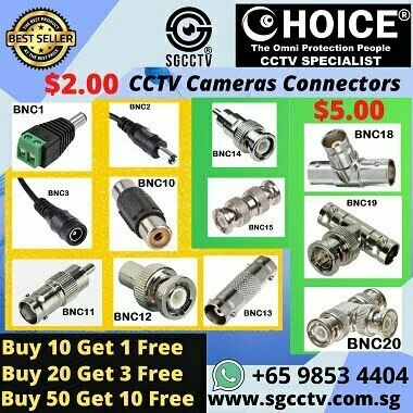 CCTV Power Cable Jack BNC T CONNECTOR how to connect bnc connector to cctv camera CCTV Camera Connectors HOME DIY cctv installation Coaxial Analog Video