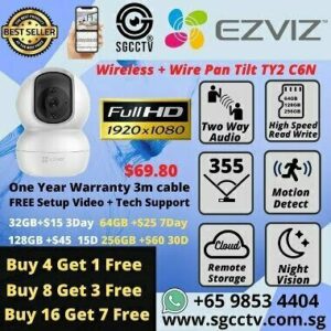 WIFI IP CAMERA C1C EZVIZ MINI WIRELESS IP CAMERA NO DRILLING SD CARD 2 Way Audio CLOUD STORAGE SUPER WIDE ANGLE FULL HD 1080P