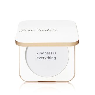 Jane Iredale's refillable compact, stood empty