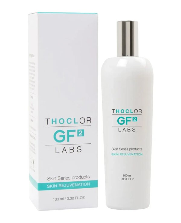 Bottle and box of Thoclor GF2 Skin Rejuvenation 100ml