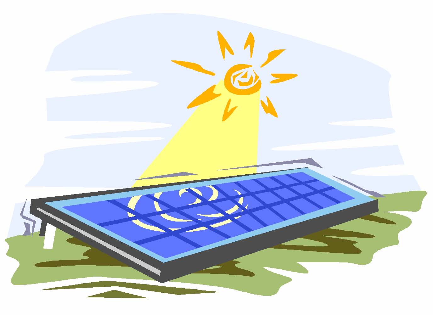 Cartoon Solar Panels Clip Art Library